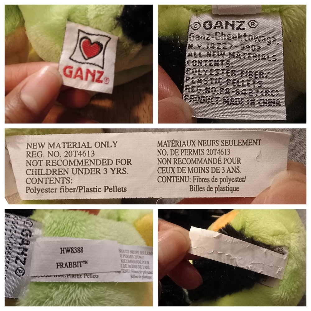 Ganz Halloween frog dressup cat sitting plush HW8388 Frabbit 6.5in - Picture 8 of 8